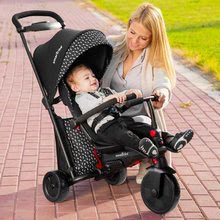 Triciclete de la 10 luni - Tricicletă pliabilă smarTfold 600 S Black&White 7în1 smarTrike de lux Touch Steering căptușită roți EVA de la 9 luni_3