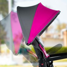Tricikli od 10. meseca - Tricikel in voziček zložljiv STR5 Butterfly 7v1 smarTrike s preklopnim sedežem Touch Steering z EVA kolesi od 6 mes_3