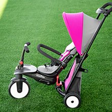 Kinderdreiräder ab 6 Monaten - Dreirad und  Kinderwagen  zusammenklappbar STR5 Butterfly 7v1 smarTrike mit Klappsitz TouchSteering EVA mit Rädern ab  6 Mon_7