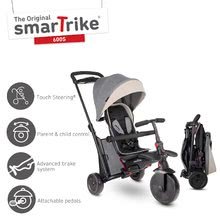 Tříkolky od 10 měsíců - Tříkolka skládací smarTfold 600S Melange 7v1 smarTrike Luxusní TouchSteering polstrovaná s EVA kolečky od 9 měsíců_7