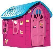 Domečky pro děti - Zahradní domeček s včelkou na střeše Dohány růžový od 24 měsíců_1