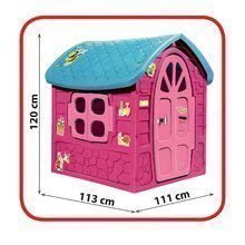 Kućice za djecu - Detský domček záhradný so včielkou na streche Dohány ružový 113*111*120 cm od 24 mes DH5075M_2