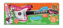 Detské hudobné nástroje - Basgitara elektronická 44 Cats Milady's Bassguitar Smoby ružová s množstvom svetelných a zvukových funkcií od 5 rokov_0