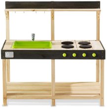 Drvene kuhinje - Kuhinja od cedrovine s tekućom vodom Yummy 100 Outdoor Play Kitchen Exit Toys vanjska s posuđem od 24 mjes_0