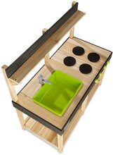 Cuisines en bois - Cuisine extérieure Yummy 100 Exit Toys en cèdre avec eau courante Extérieur avec ustensiles de cuisine de 24 mois_1