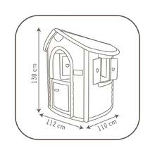 Domčeky so šmykľavkou - Domček Natur'home Smoby 130 cm vysoký a samostatná XS šmykľavka ako darček UV filter od 24 mes_1