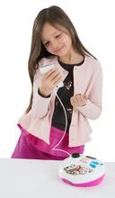 Dječji glazbeni instrumenti - Karaoke samostojeći mikrofon Maggie&Bianca Smoby sa zvukom i svjetlom i nastavkom za mobitel ružičasti od 5 godina_2