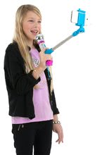 Instrumente muzicale de jucărie - Microfon Selfie Magie&Bianca Smoby cu sunet şi cu lumină, care se conecta la telefon mobil de la 7 ani_0