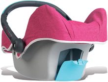 Kinderwagen für Puppe ab 18 Monaten - Autositz für Maxi Cosi & Quinny Smoby Puppe rosa-blau_1