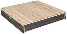 Nisipare din lemn - Nisipar din cedru cu bănci și capac Aksent wooden sandpit Exit Toys mare 136*132cm_0