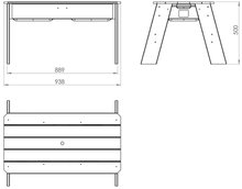 Drewniane piaskownice - Piaskownica cedrowa stolik na wodę i piasek Aksent sand&water table Exit Toys duży z pokrywą o ładowności 32 kg_2