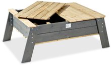 Drevené pieskoviská - Pieskovisko borovicové stôl s krytom Aksent Sandtable Exit Toys extra veľké s objemom 210 kg_2