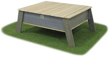 Drevené pieskoviská - Pieskovisko borovicové stôl s krytom Aksent Sandtable Exit Toys extra veľké s objemom 210 kg_1