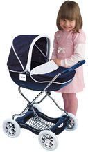 Wózki od 18 miesięcy - Wózek dla lalki Shara Smoby głęboki (72 cm rączka) srebrno-niebieski_0