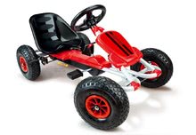 Stari vnosi - Smoby 459006 Go Kart maxi s nafukovacími kolesami, na reťaz, polohovateľné sedadlo, s brzdou a voľnobehom 100*58*52 cm_3