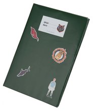 Okładki na zeszyty - Zestaw do ozdabiania przyborów szkolnych All-in-one Boys Jeune Premier 3 rodzaje papieru do pakowania z etykietami i naklejkami_0