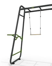 Stazione fitness multifunzione - Telaio per l'arrampicata multifunzione GetSet monkeybar MB330 Exit Toys espandibile con anelli da ginnastica, sacco da boxe, parallele, trapezio e panca benchpress_0