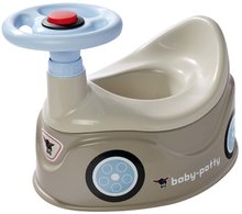 Nocnik samochodzik Baby Loo Grey BIG z kierownicą i klaksonem od 18 miesięcy