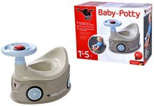 Nočníky a redukce na toaletu - Nočník autíčko Baby Loo Grey BIG s volantem a klaksonem od 18 měsíců_2