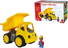 Teherautók - Teherautó Power Worker Dumper+Figurine BIG munkagép 33 cm gumikerekekkel 2 évtől_8