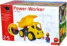 Camioane - Basculanta Power Worker Dumper+Figurine BIG utilaj de lucru 33 cm cu roți de cauciuc de la 2 ani_7