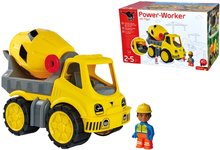 Građevinski strojevi - Miješalica Power Worker cement Mixer+Figurine Big s pomičnim elementima i gumiranim kotačima od 2 godine_1