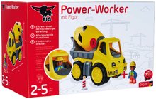 Játék építőgépek - Betonkeverő autó Power Worker cement Mixer+Figurine BIG mozgatható részekkel és gumikerekekkel 2 évtől_9