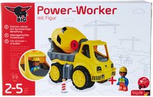 Játék építőgépek - Betonkeverő autó Power Worker cement Mixer+Figurine BIG mozgatható részekkel és gumikerekekkel 2 évtől_6