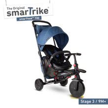 Kinderdreiräder ab 6 Monaten - Dreirad und Kinderwagen faltbar STR7 Urban 7v1 smarTrike blau mit klappbarem TouchSteering-Sitz mit EVA-Rädern ab 6 Monaten_0