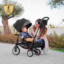 Kinderdreiräder ab 6 Monaten - Faltdreirad STR7 Urban 7in1 smarTrike  und Kinderwagen schwarz mit klappbarem TouchSteering-Sitz mit EVA-Rädern ab 6 Monaten_10