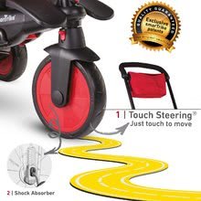 Triciklik 6 hónapos kortól - Tricikli és babakocsi összecsukható STR7 Urban 7in1 smarTrike piros dönthető üléssel TouchSteering EVA kerekekkel 6 hónaptól_8