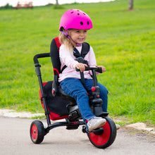 Tříkolky od 6 měsíců - Tříkolka a kočárek skládací STR7 Urban 7v1 smarTrike červená se sklopným sedadlem TouchSteering s EVA kolečky od 6 měsíců_12