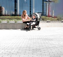 Tricikli za djecu od 10 mjeseci - Tricikl i kolica sklopivi STR7J Warm Grey 7u1 smarTrike sivi s preklopnom sjedalicom Touch Steering s EVA kotačima od 6 mjes_12