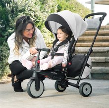 Tricikli za djecu od 10 mjeseci - Tricikl i kolica sklopivi STR7J Warm Grey 7u1 smarTrike sivi s rotirajućom preklopnom sjedalicom Touch Steering s EVA kotačima od 6 mjes_22