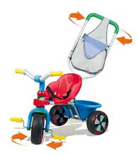 Produse vechi - Tricicletă Baby Ballade Blue Smoby cu mâner- albastru de la 12 luni_0