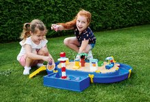 Vodne dráhy pre deti -  NA PREKLAD - Tubo de agua Peppa Pig Holiday Waterplay BIG 2 barcos y 3 figuras 71 piezas - Compatible con Duplo_1