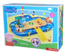 Circuits à eau pour enfants - Toboggan aquatique Peppa Pig Holiday Waterplay BIG 2 bateaux et 3 figurines - 71 pièces - Compatible avec Duplo_3