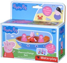 Klocki BIG-Bloxx jak lego  - Łódka z figurką Peppa Pig Waterplay Surprise Boat Set BIG z dwoma figurkami jako niespodzianką do wszystkich torów wodnych_1