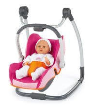 Cărucioare de la 18 luni - Cărucior Maxi Cosi&Quinny 5in1 Smoby (mâner 70 cm) roz-portocaliu_2