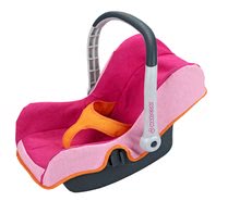 Cărucioare de la 18 luni - Cărucior Maxi Cosi&Quinny 5in1 Smoby (mâner 70 cm) roz-portocaliu_10