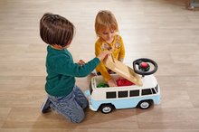 Odrážadlá od 18 mesiacov - Odrážadlo minibus so zvukom Baby Volkswagen T1 Blue BIG s reálnym dizajnom a odkladacím priečinkom od 18 mes_1