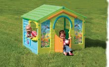 Căsuțe de grădină pentru copii  - Căsuță Happy House PalPlay cu flori verde_1