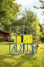 Prolézačky pro děti - Prolézačka s lezeckými stěnami 3patrová Frame Kraxxl BIG konfigurovatelná 248 dílů s otvorem pro házení míče nosnost 70 kg_2