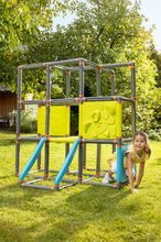 Prolézačky pro děti - Prolézačka s lezeckými stěnami 3patrová Frame Kraxxl BIG konfigurovatelná 248 dílů s otvorem pro házení míče nosnost 70 kg_0