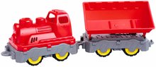 Nákladní auta - Nákladný vlak Mini Train With Wagon Power Worker BIG s vyklápěcím vozem délka 45 cm červený od 24 měsíců_3