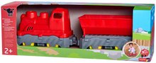 Nákladní auta - Nákladný vlak Mini Train With Wagon Power Worker BIG s vyklápěcím vozem délka 45 cm červený od 24 měsíců_7