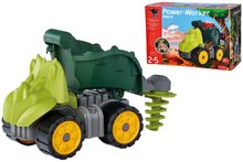 Camioane - Camion de forat Power Worker Mini Dino Triceratops Big cu piese mobile si roti de cauciuc de la 24 luni_2