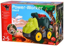 Teherautók - Teherautó fúróval Power Worker Mini Dino Triceratops BIG mozgatható részekkel és gumikerekekkel 24 hó_8