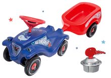 Odrážadlá sety - Set odrážadlo auto Ocean BIG Bobby Car Classic modré s prívesným vozíkom a štartérom od 12 mes_15