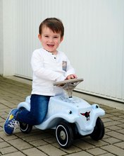 Babytaxiuri de la 12 luni - Babytaxiu mașinuță Bobby Car Classic Blowball Big albastru cu claxon și autocolante moderne de la 12 luni_3